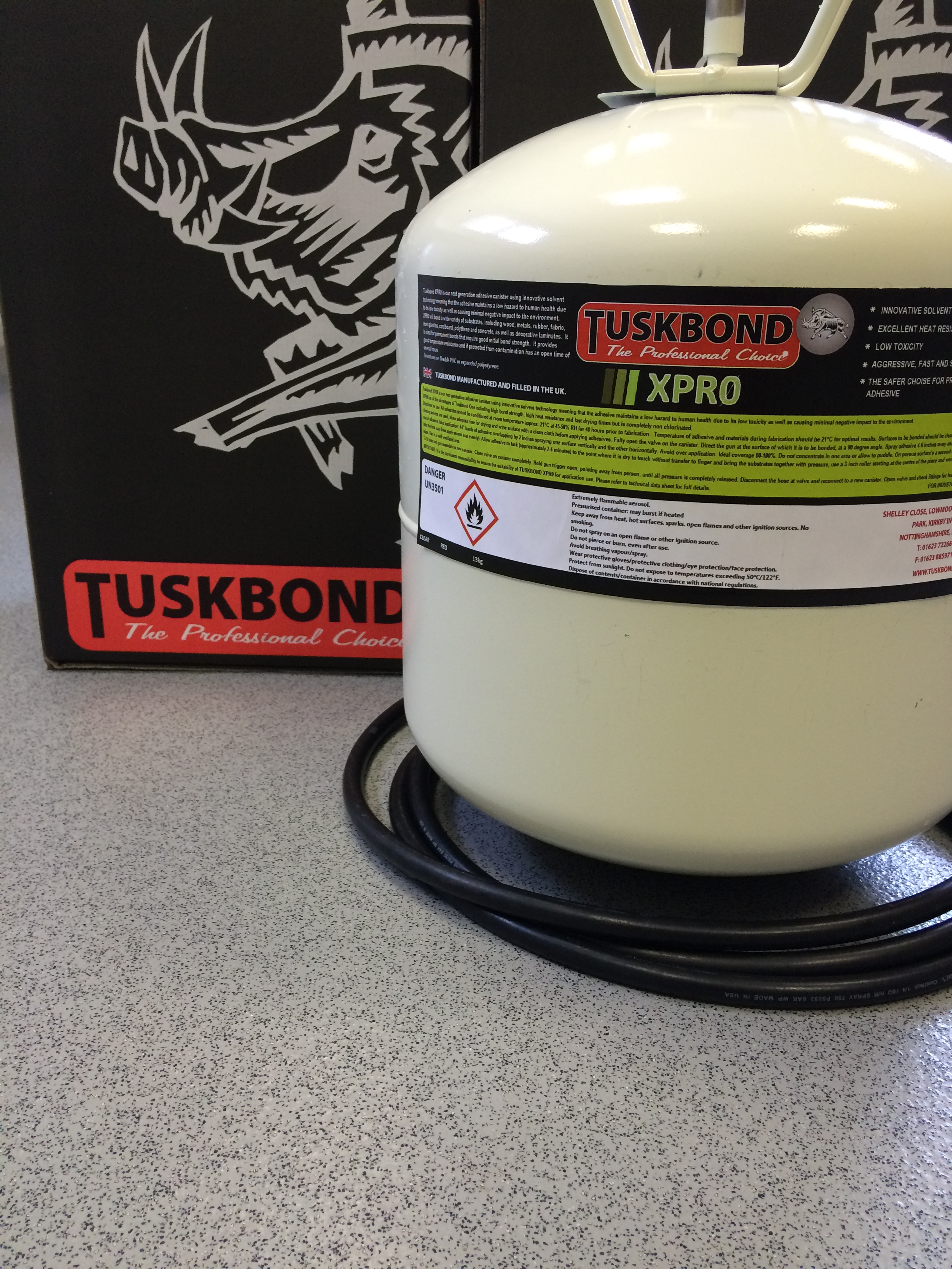 TUSKBOND XPR0 CANISTER SPRAY CONTACT ADHESIVE TUSKBOND XPR0 CANISTER SPRAY CONTACT ADHESIVE